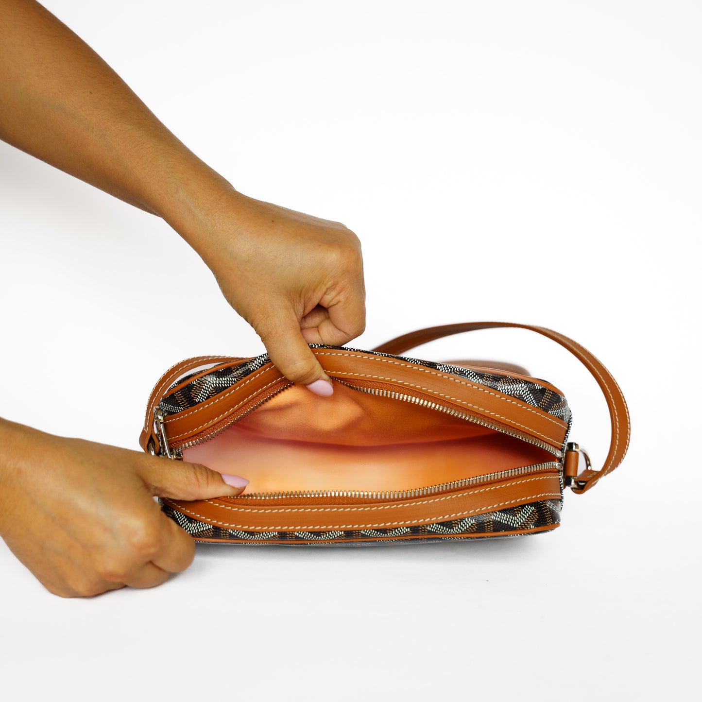 Goyard Cap-Vert PM Black and Tan Bag 131125B9