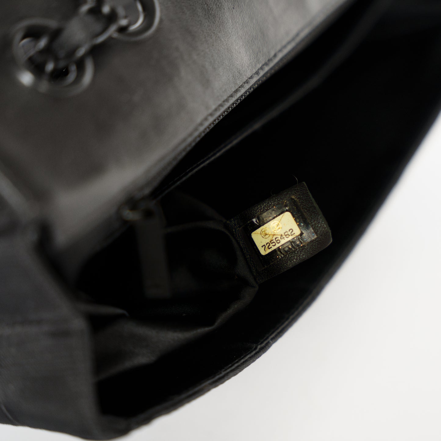 Chanel 2002 Black Medium Flap Travel line in Black Hardware