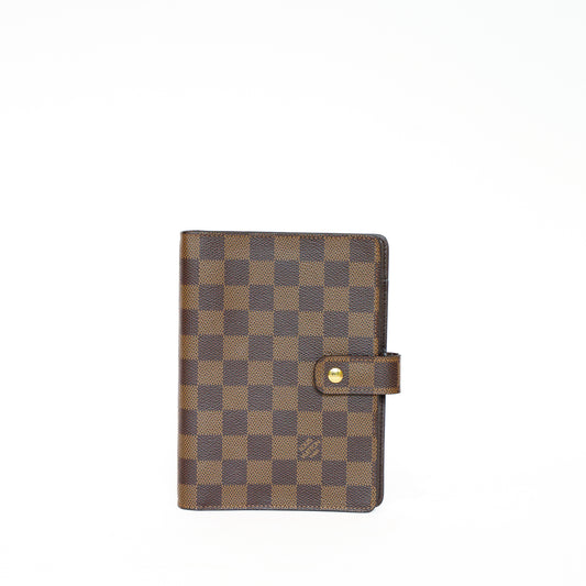 Louis Vuitton Damier Ebene Agenda MM microchip 141025B114