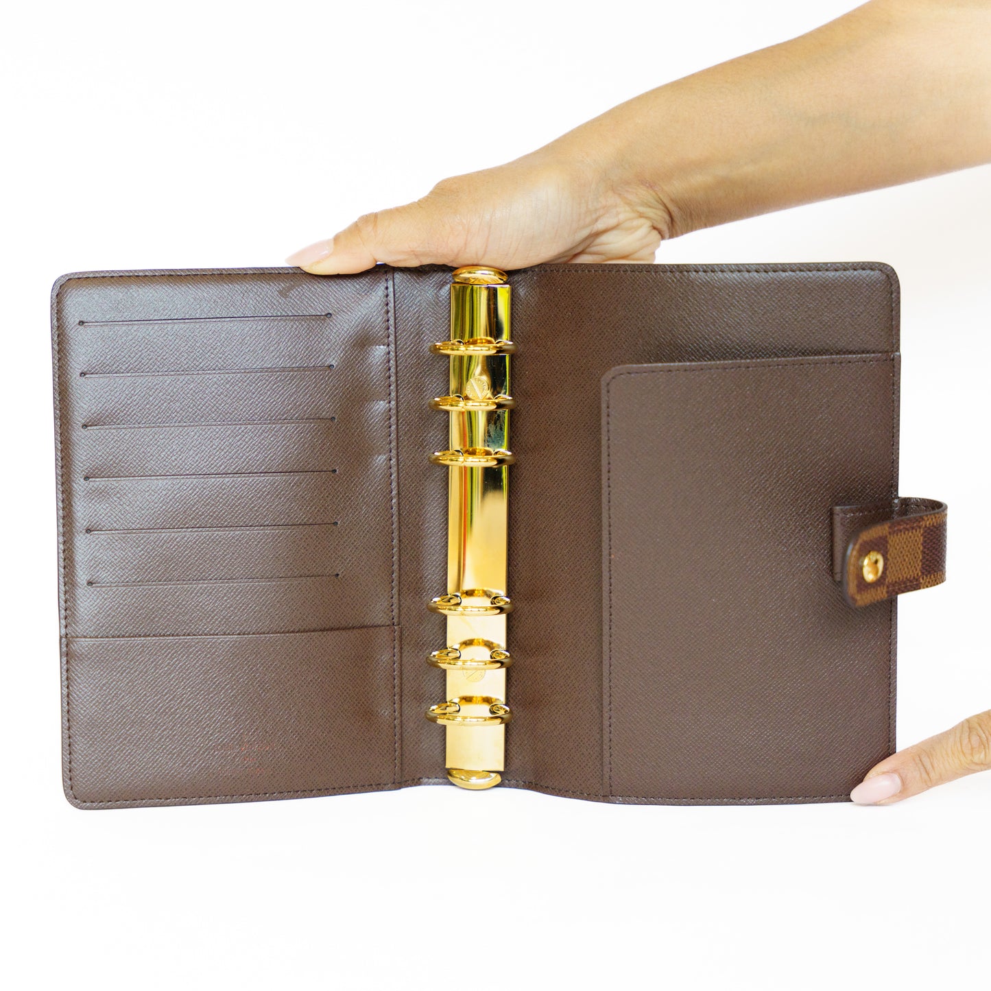 Louis Vuitton Damier Ebene Agenda MM microchip 141025B114