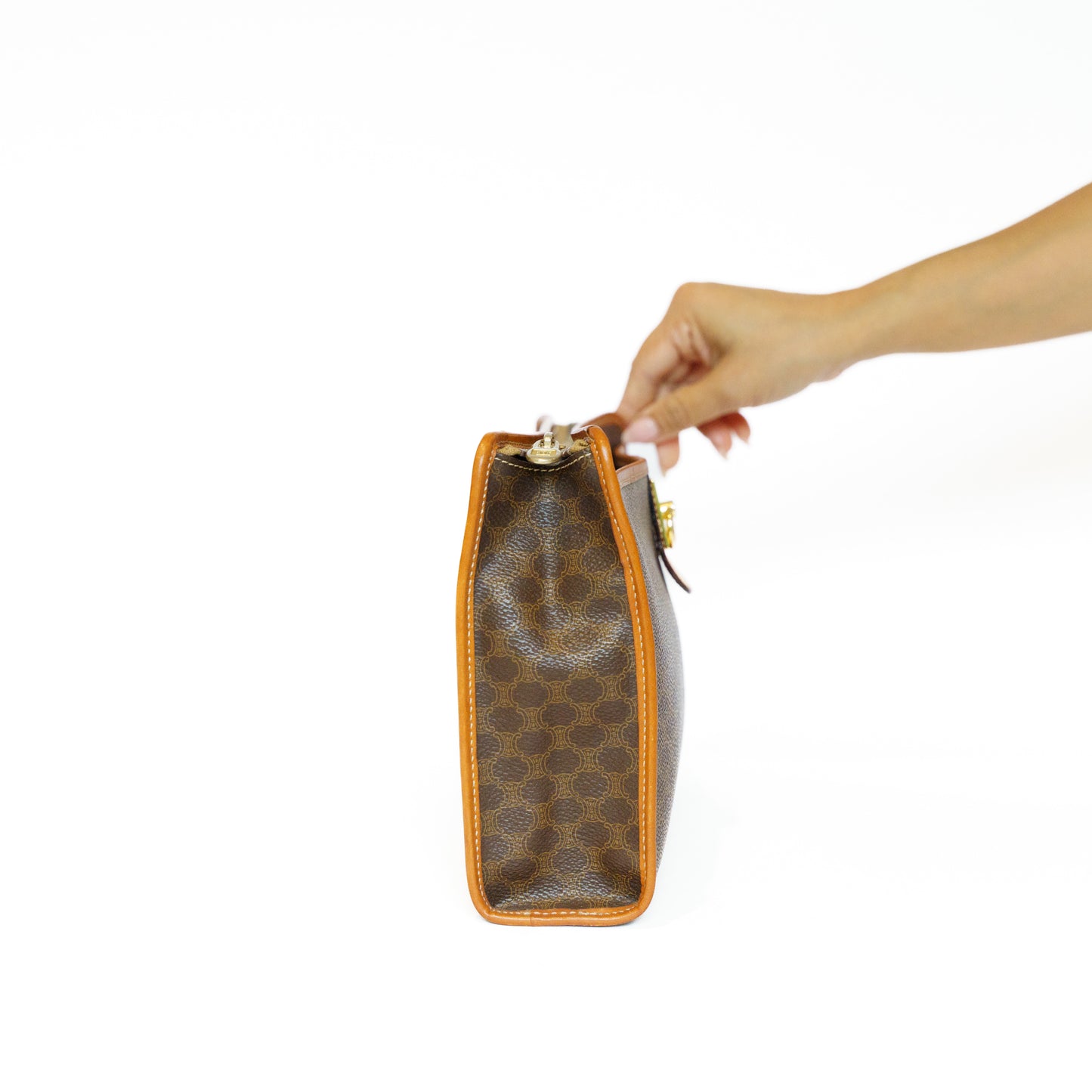 Celine Brown Macadam Toiletry Pouch