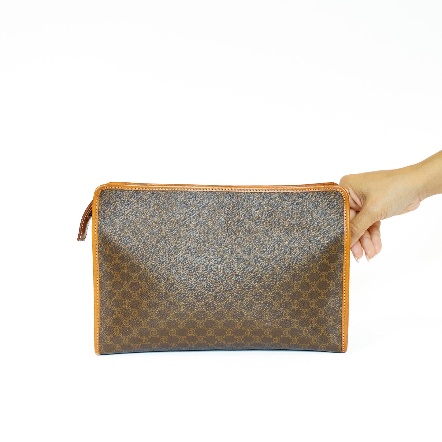 Celine Brown Macadam Toiletry Pouch