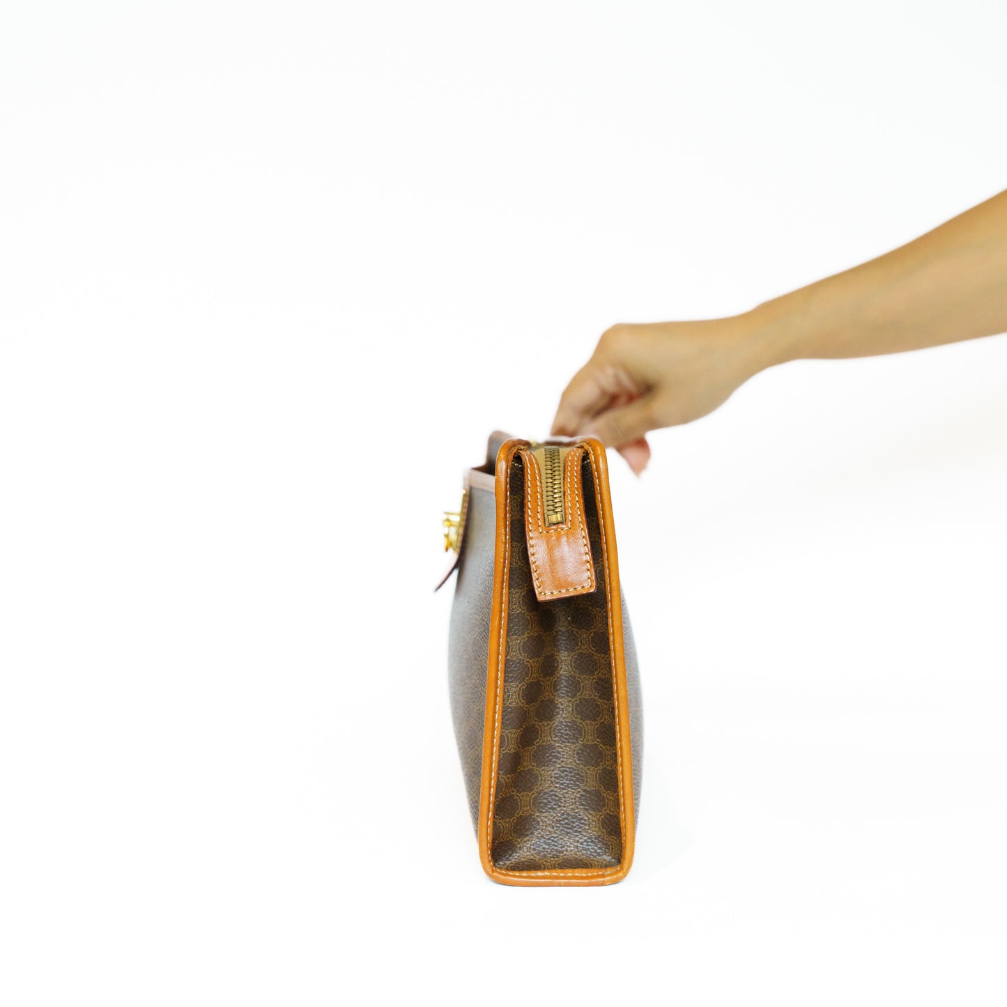 Celine Brown Macadam Toiletry Pouch