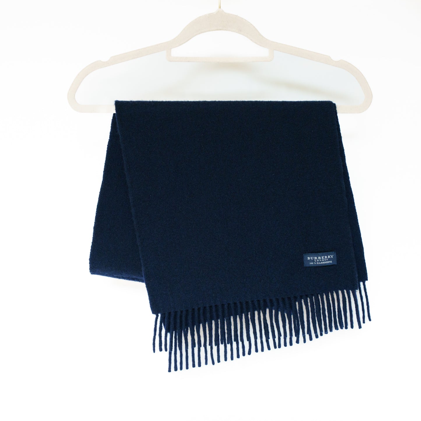 Burberry Plain Navy Scarf No.5