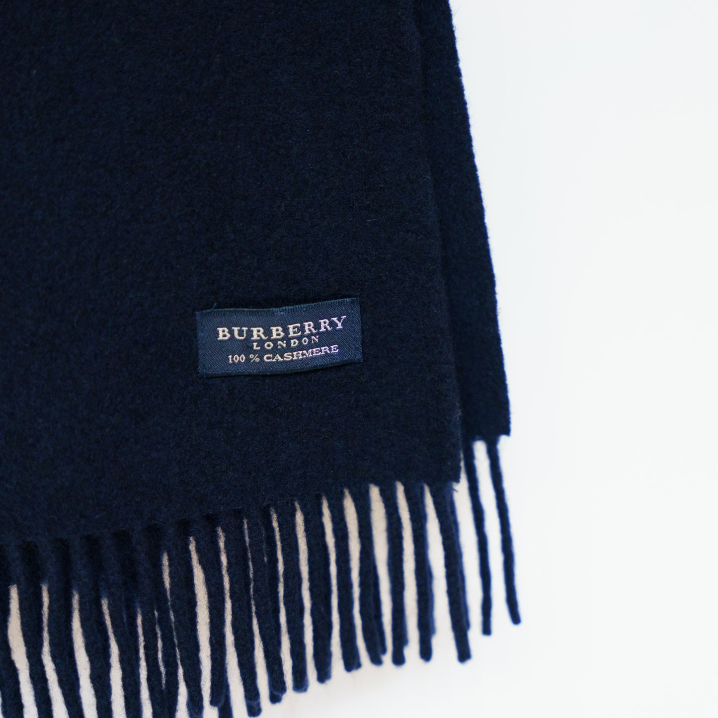 Burberry Plain Navy Scarf No.5