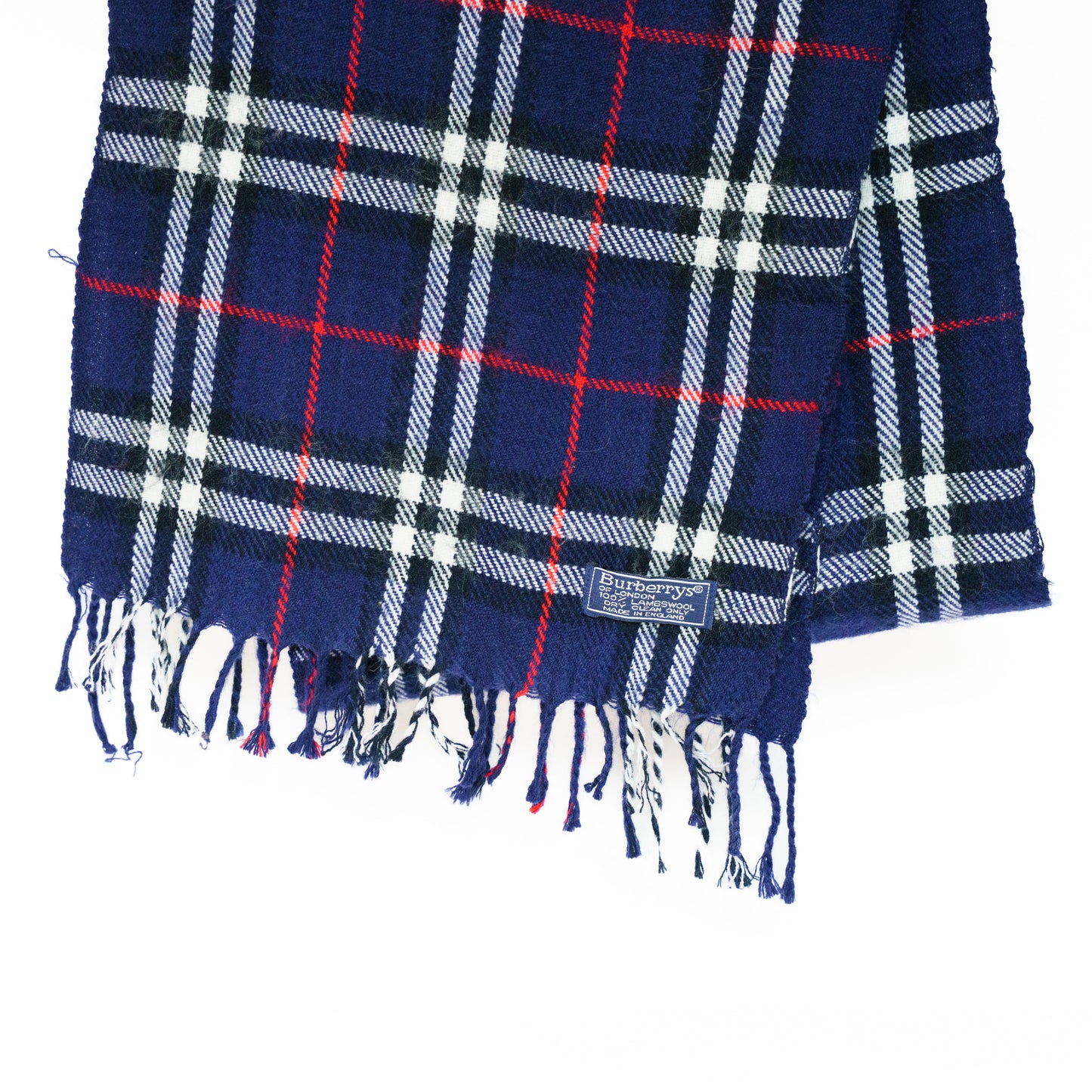 Burberry Dark Blue Check Scarf No.4