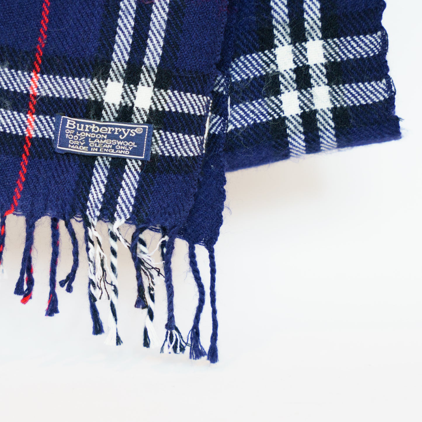 Burberry Dark Blue Check Scarf No.4