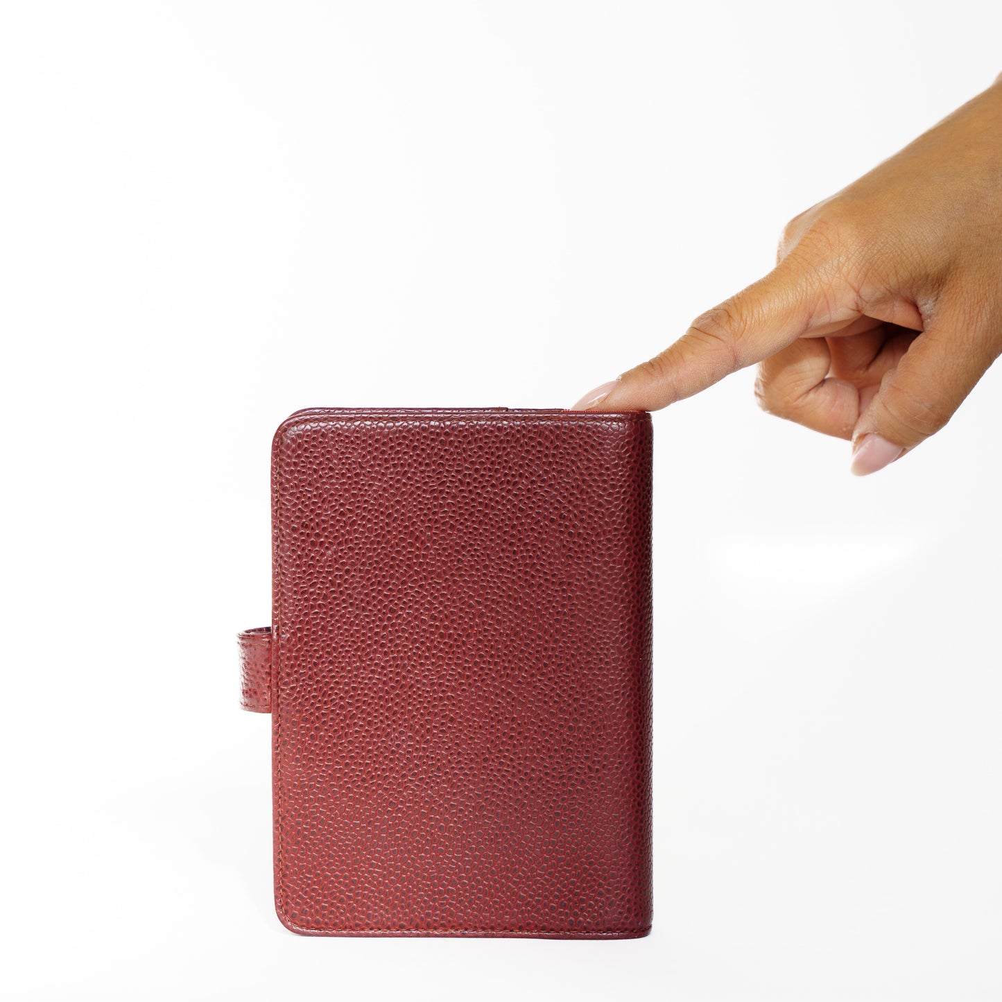 Chanel Coco Burgundy Small Agenda PM Planner in Caviar Leather