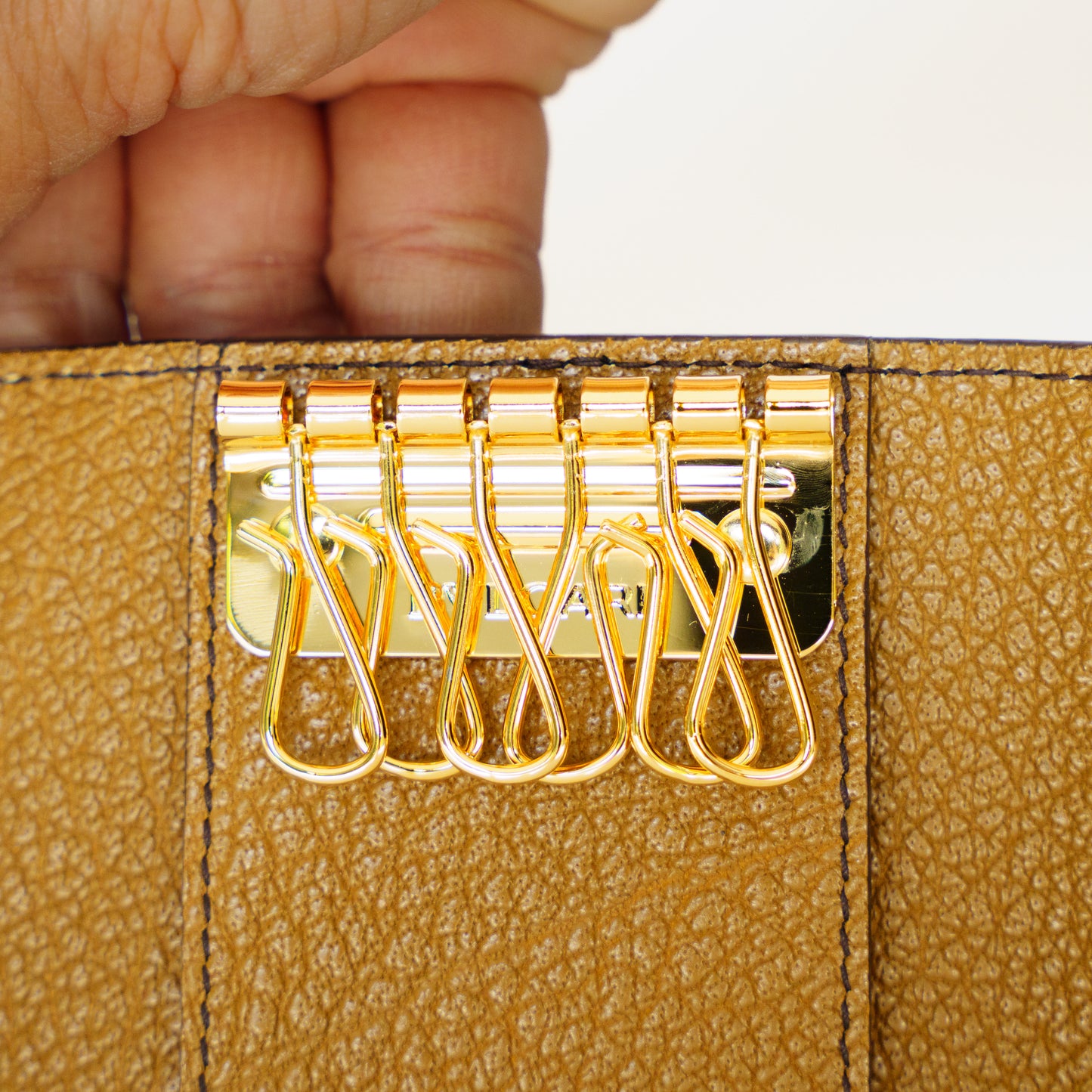 Bvlgari 6 Key Holder in Mustard