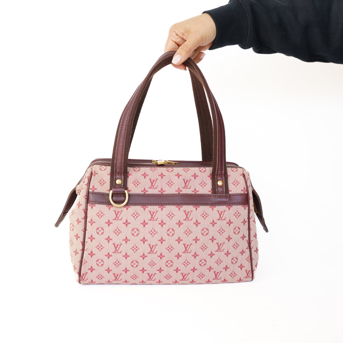 Louis Vuitton Josephine PM Mini Lin in Burgundy 290126B19