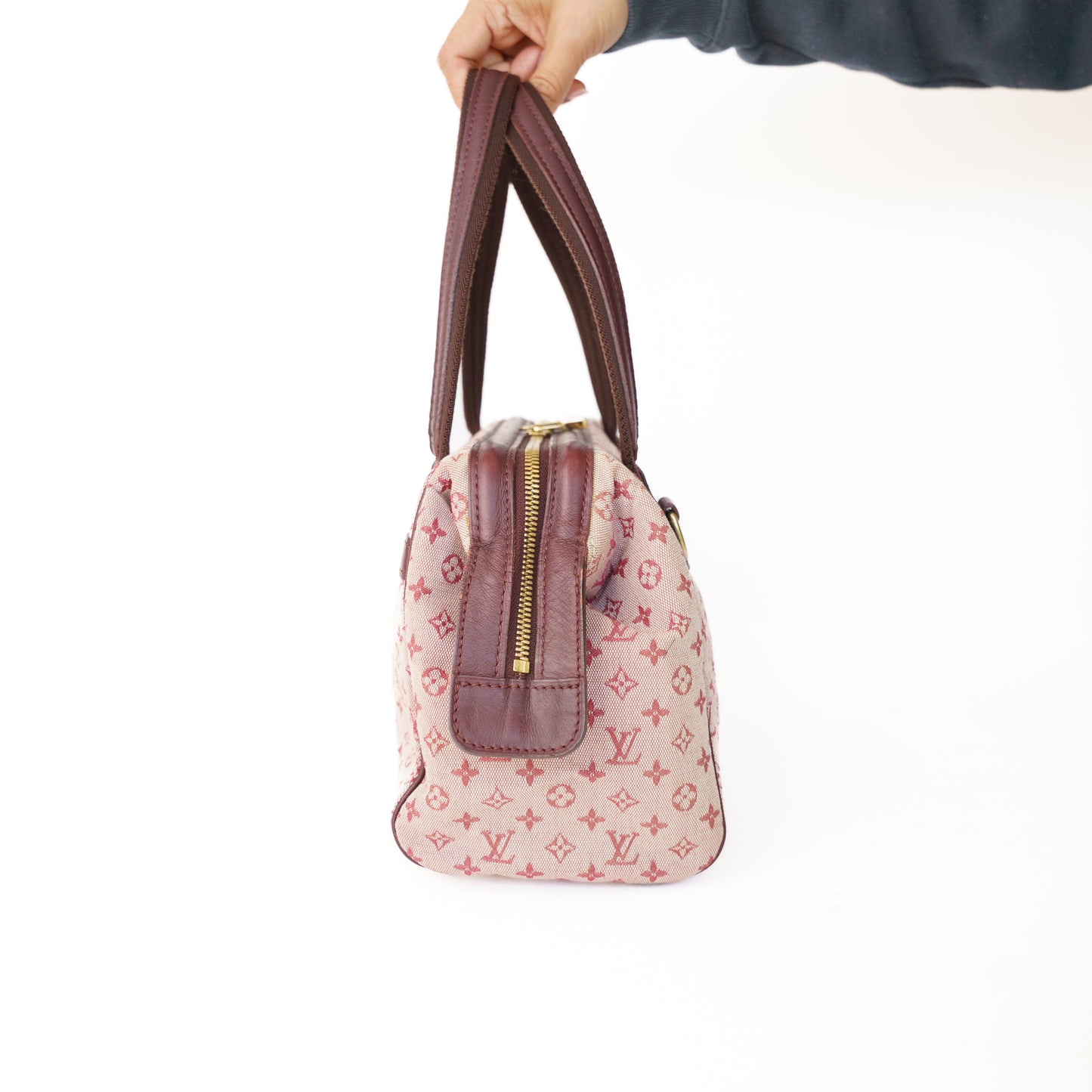 Louis Vuitton Josephine PM Mini Lin in Burgundy 290126B19