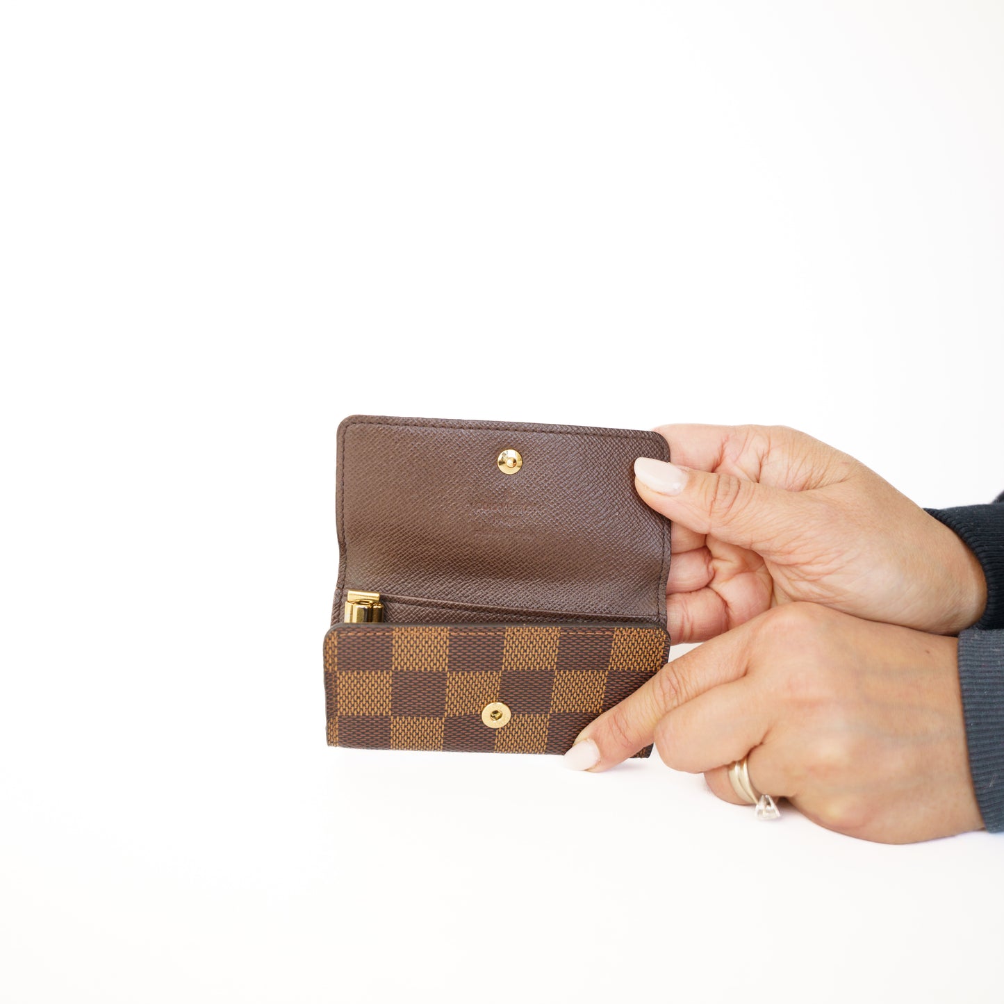 Louis Vuitton 4 Key Holder in Damier Ebene 290126B31