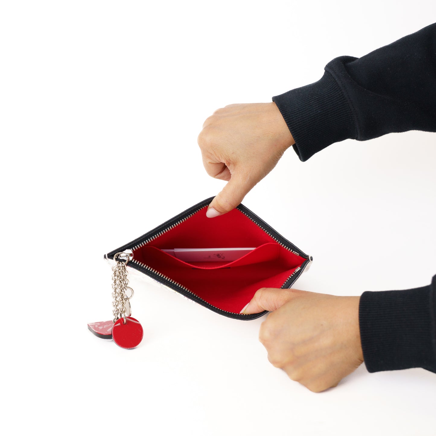 Christian Louboutin Clutch Pouch Graffiti Loubitag 290126B03