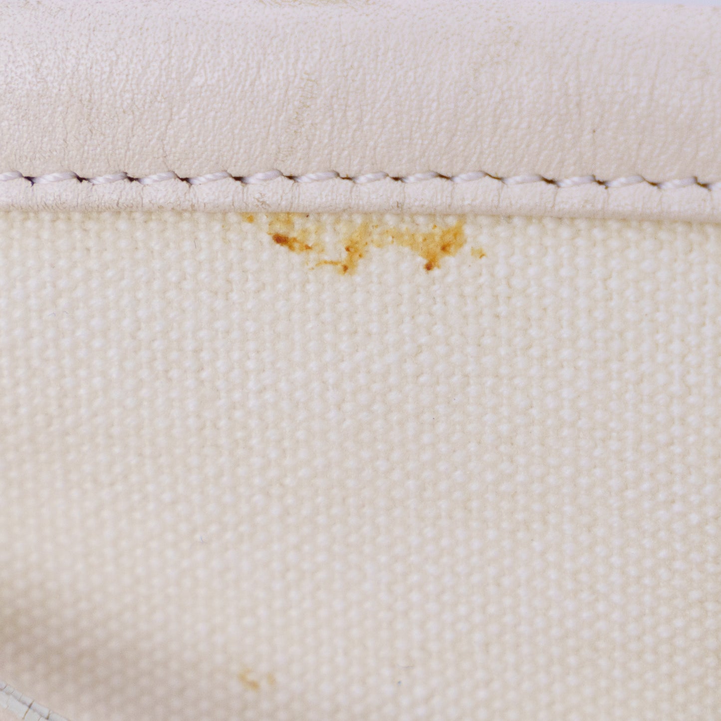 Chanel Karl Lagerfeld White Canvas Tote Bag