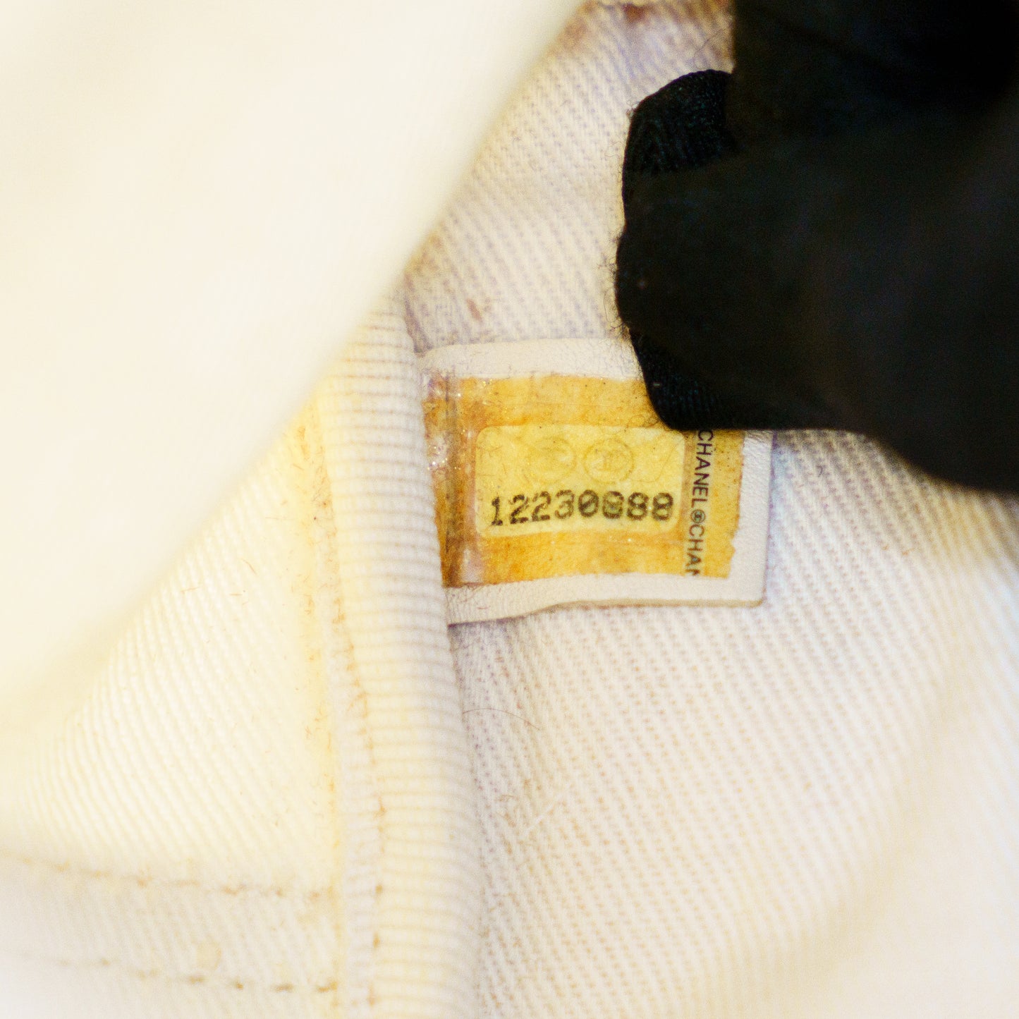 Chanel Karl Lagerfeld White Canvas Tote Bag