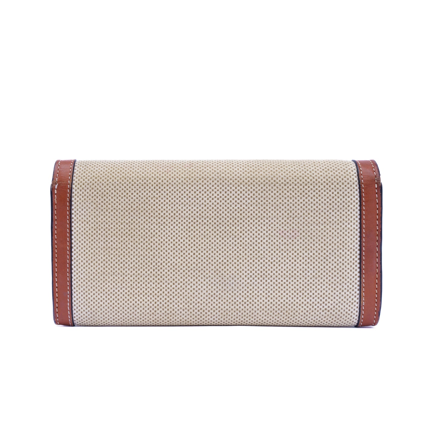 Celine Triomphe Long wallet in Natural Tan Textile
