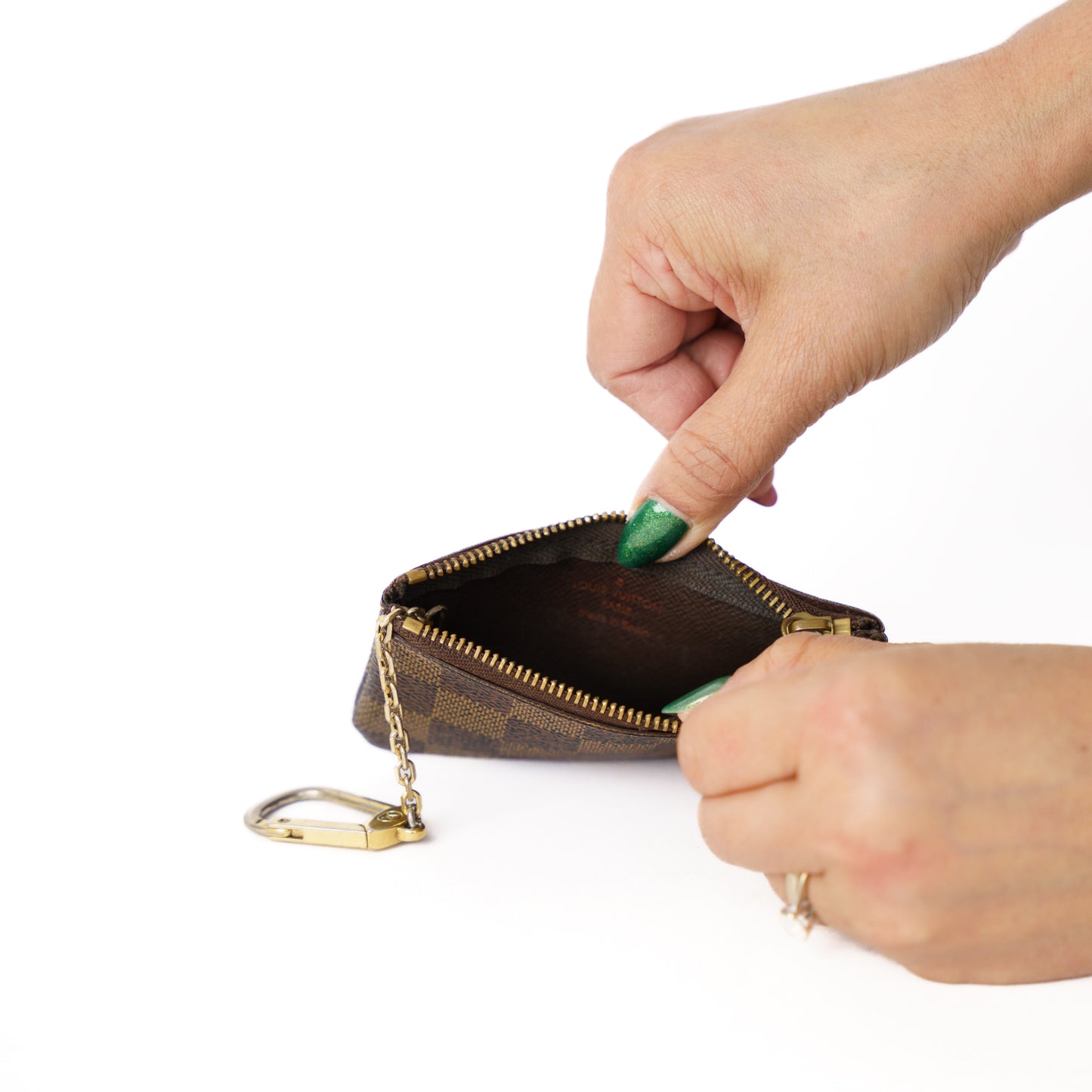 Louis Vuitton Key Cles Pouch in Damier Ebene 060125B26