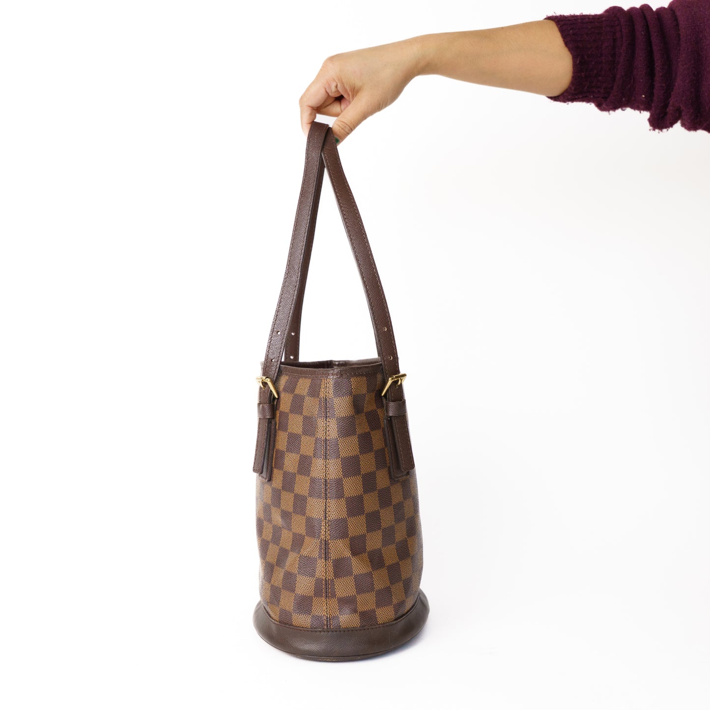 Louis Vuitton Bucket Bag PM in Damier Ebene 060125B09