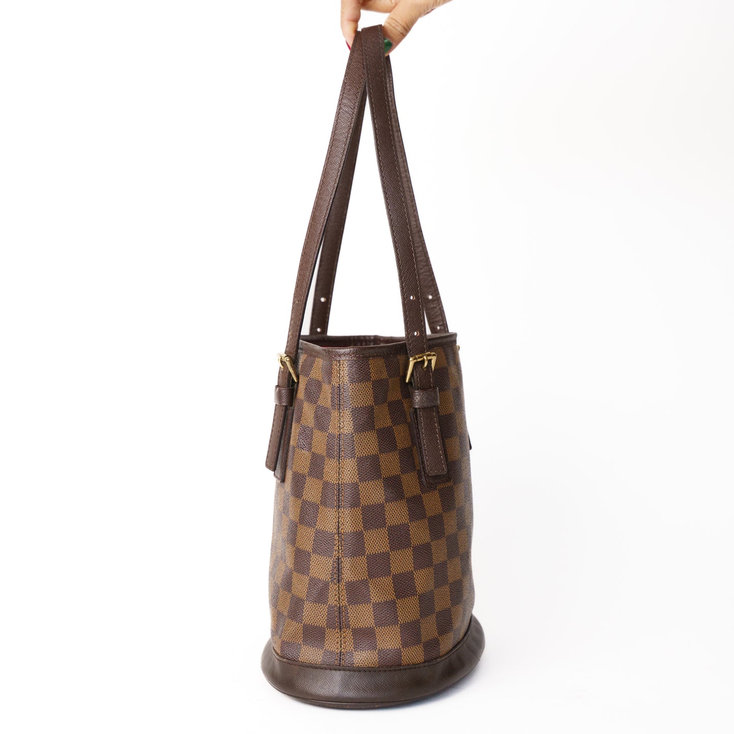 Louis Vuitton Bucket Bag PM in Damier Ebene 060125B09