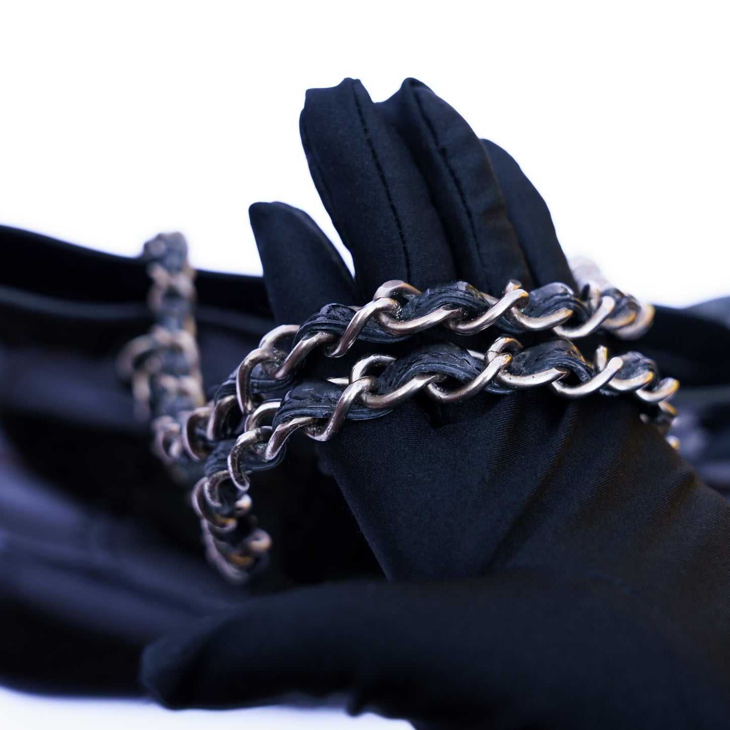 Chanel Small Black Patent Tote with Silver Hardware 261125B09