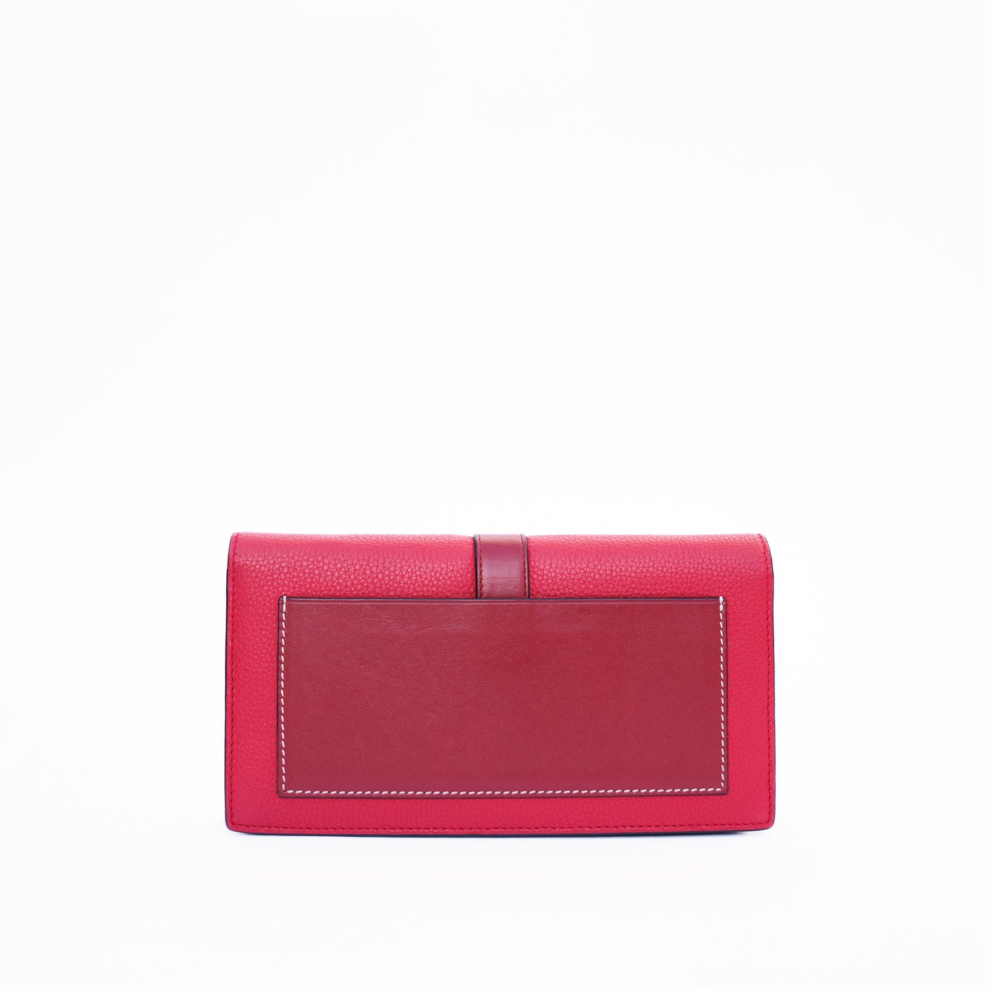 Loewe Wallet on Chain in Red Leather with Silver hardware