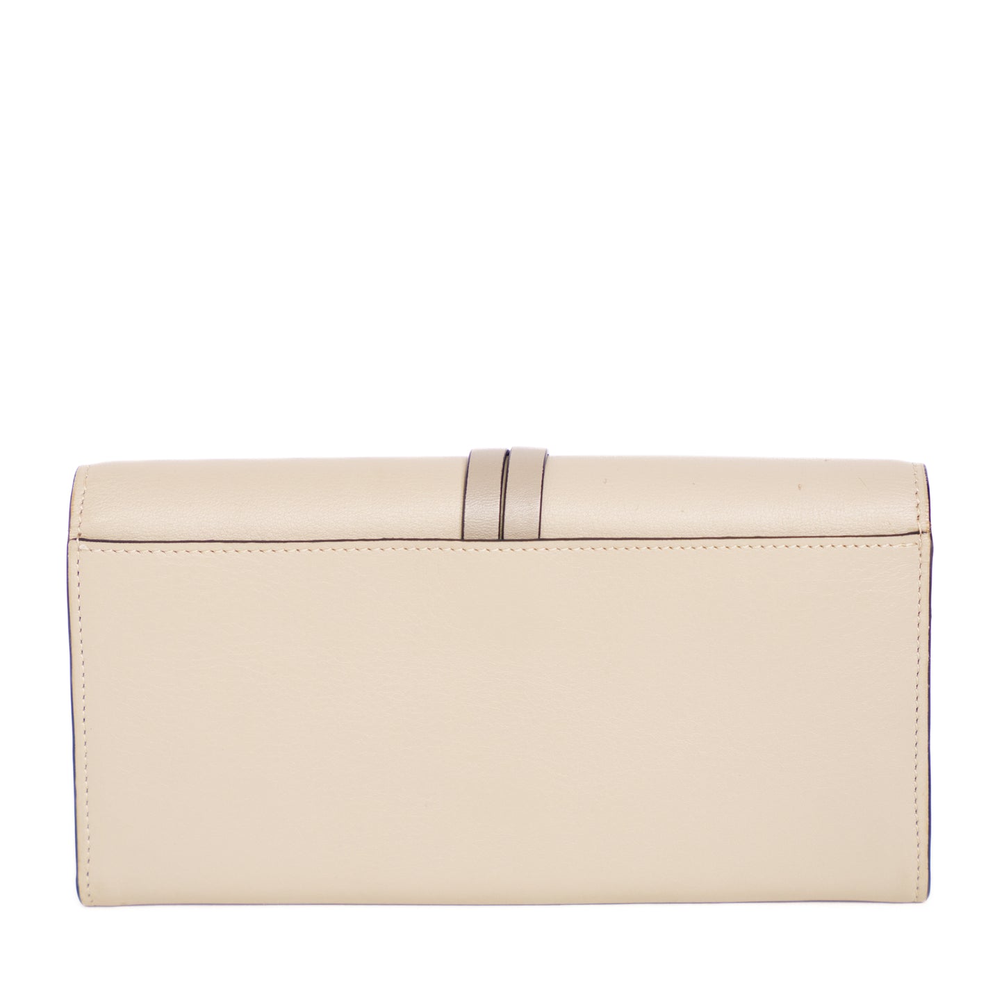 Chloe Alphabet Continental Wallet Purse with Flap Grained Leather 211124B210