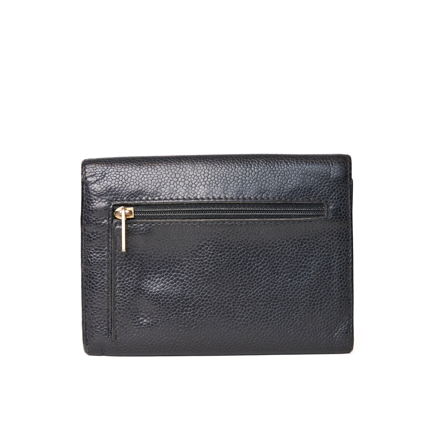 Chanel Black Caviar Trifold wallet 251224B24