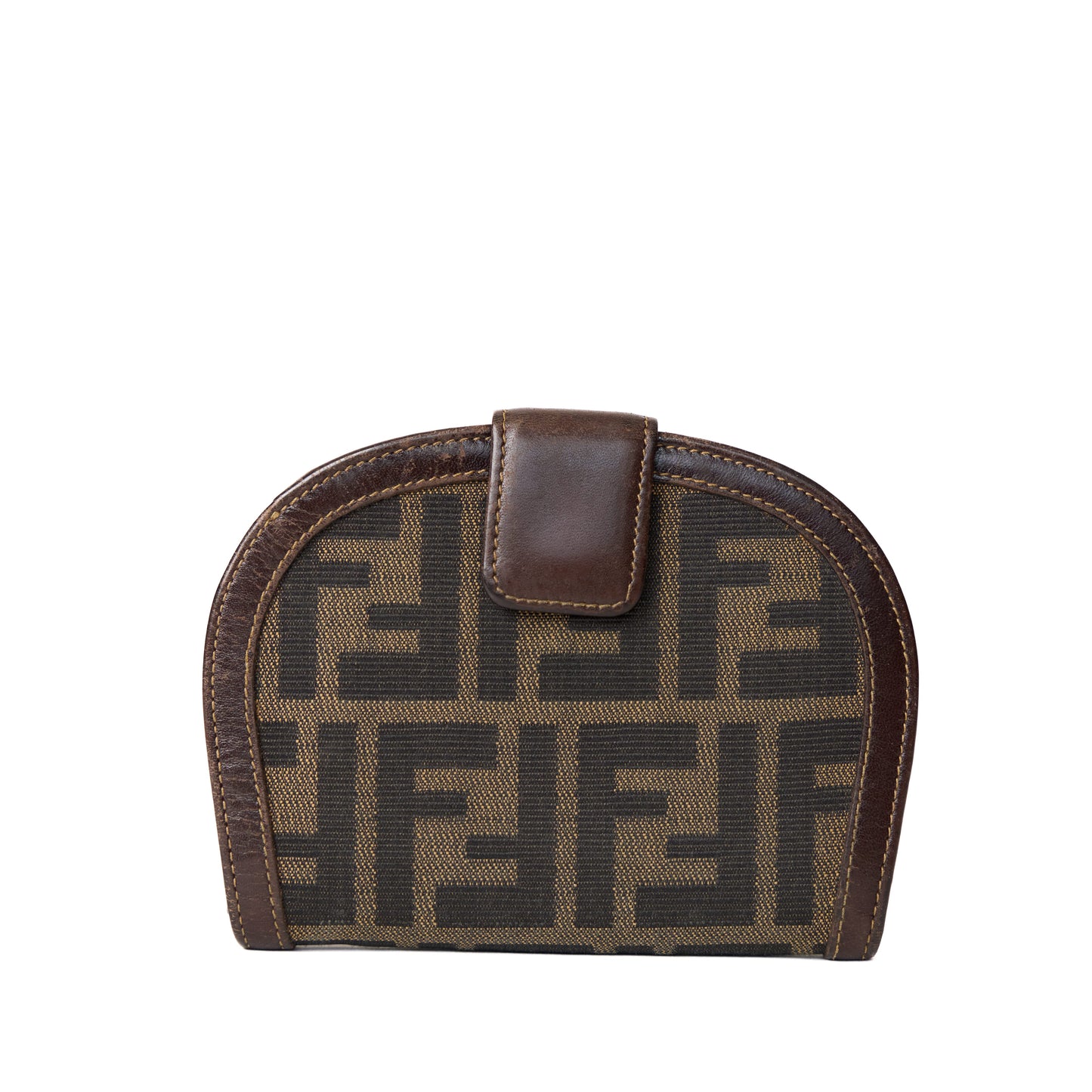 Fendi Bifold Wallet Zucca in Brown Canvas 241125B26