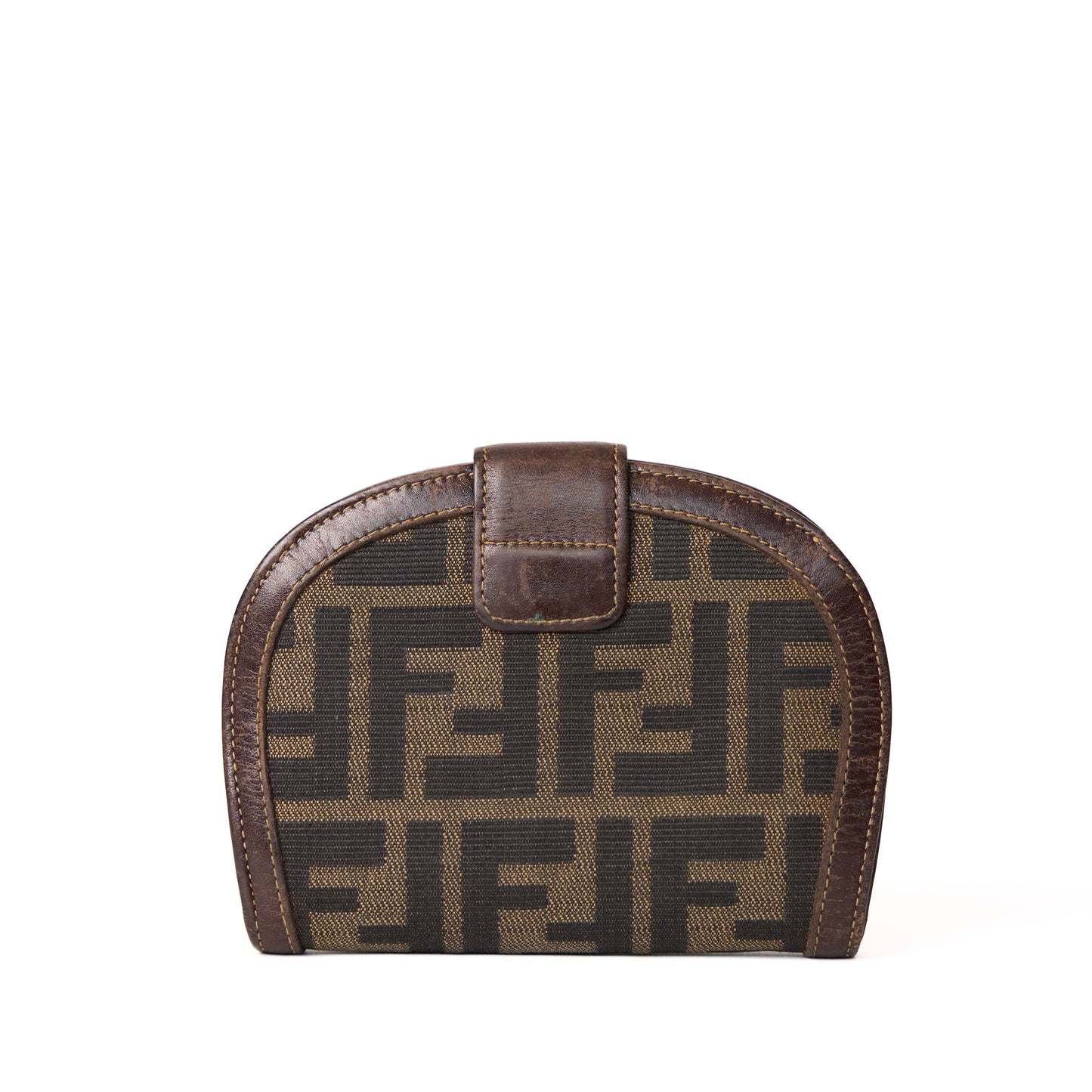 Fendi Bifold Wallet Zucca in Brown Canvas 241125B26