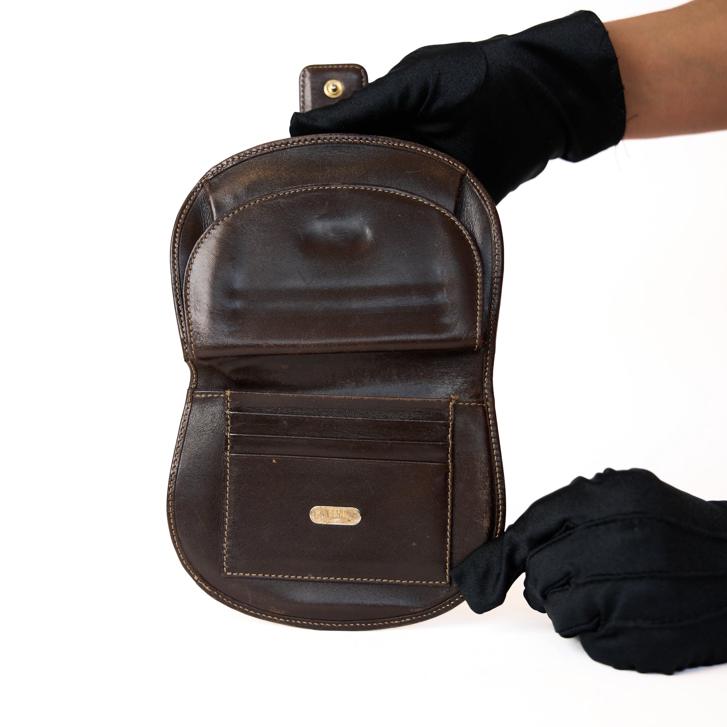 Fendi Bifold Wallet Zucca in Brown Canvas 241125B26