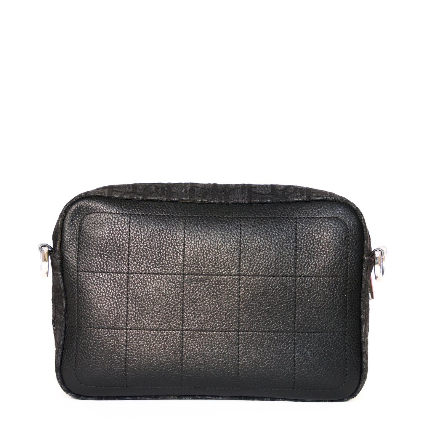 Christian Dior Black Oblique Jacquard Safari Bag with Strap