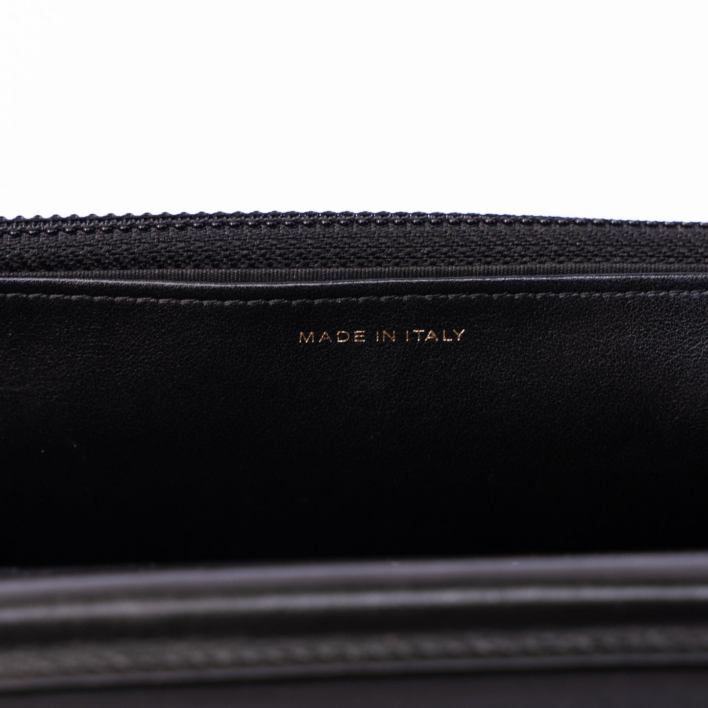 Chanel WOC Wallet on Chain Chevron in Black Lambskin with Gold Hardware