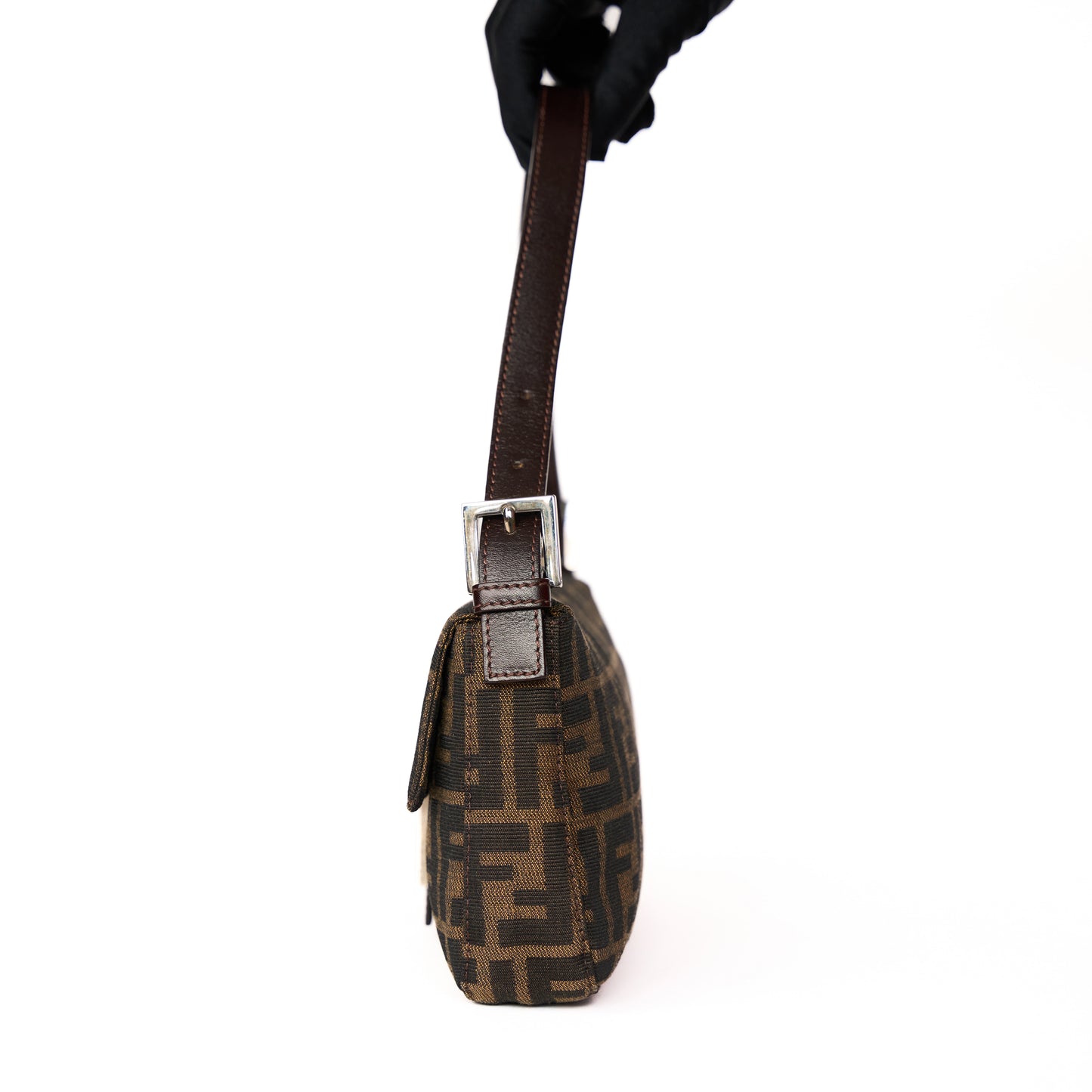 Fendi Brown Zucca Baguette Bag