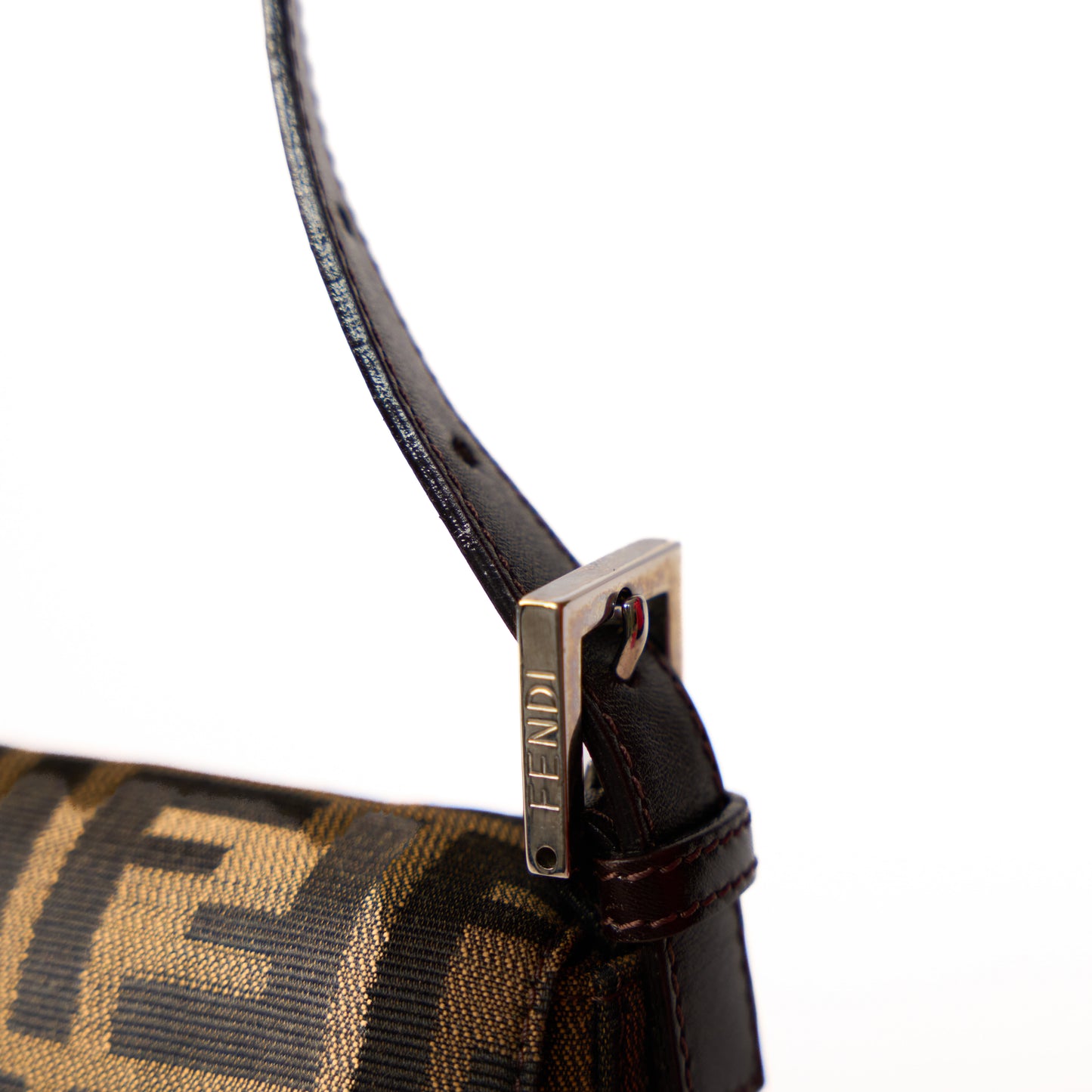 Fendi Brown Zucca Baguette Bag