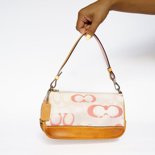 Coach Pochette in White Multicolor
