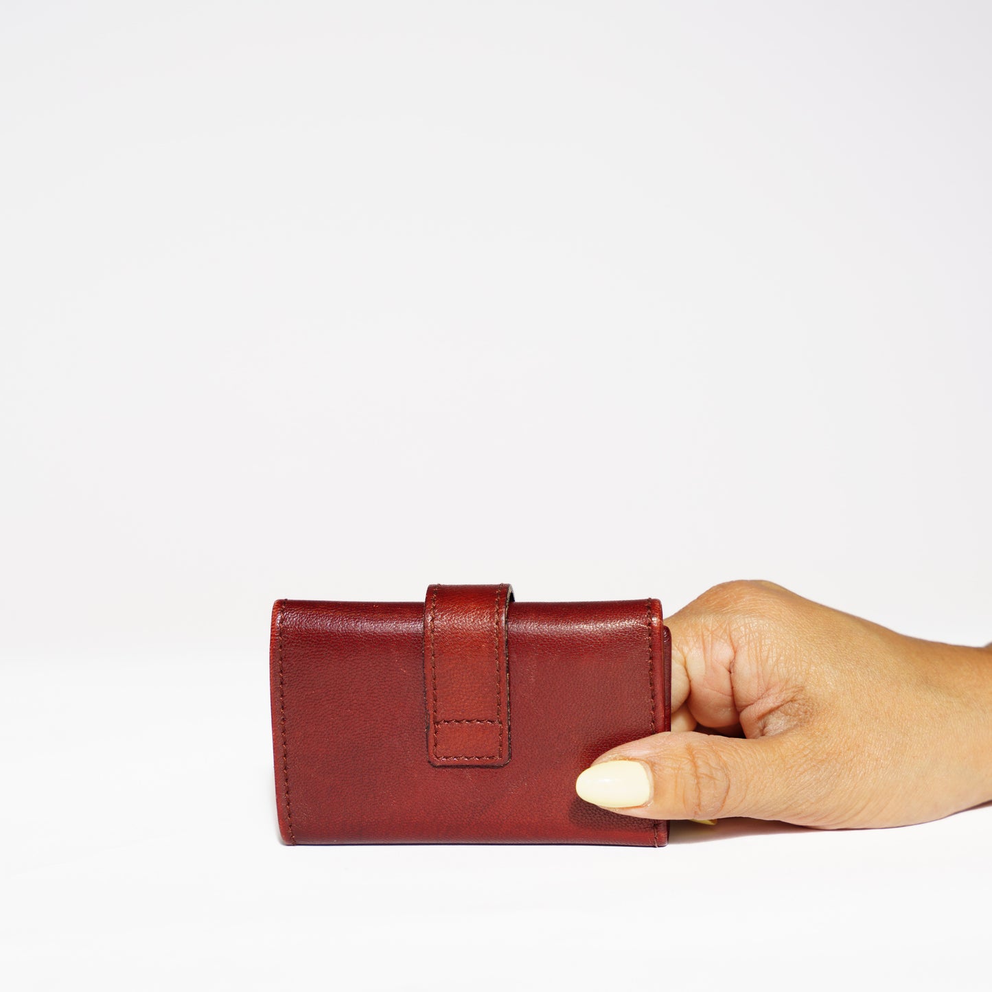Gucci 6 Key Holder in Dark Burgundy Leather