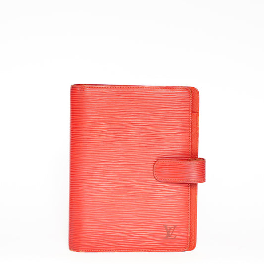 Louis Vuitton 2005 Agenda MM in Red Epi Leather SP1015