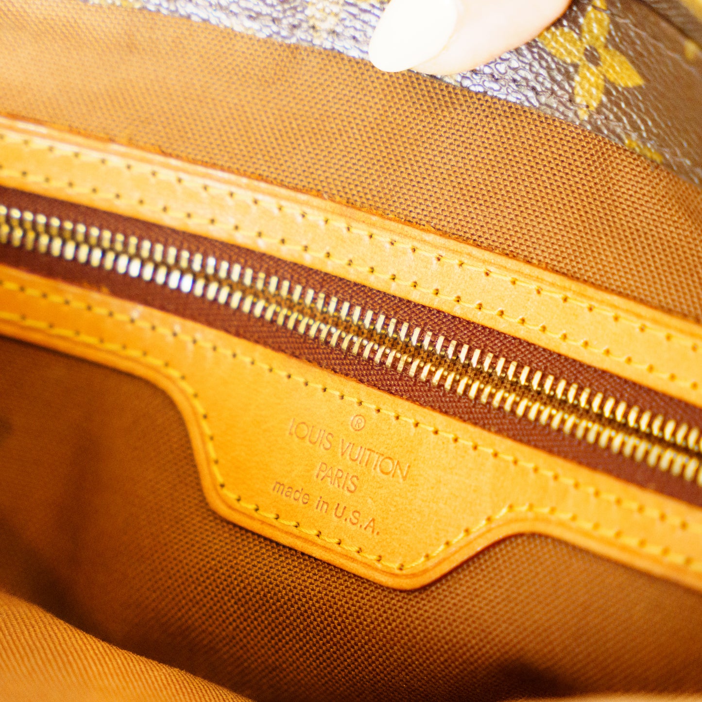 Louis Vuitton 2002 Cabas Piano Tote Bag in Monogram Canvas SD0092