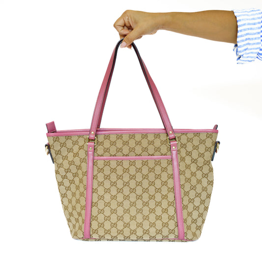 Gucci GG Canvas Shoulder Tote Bag