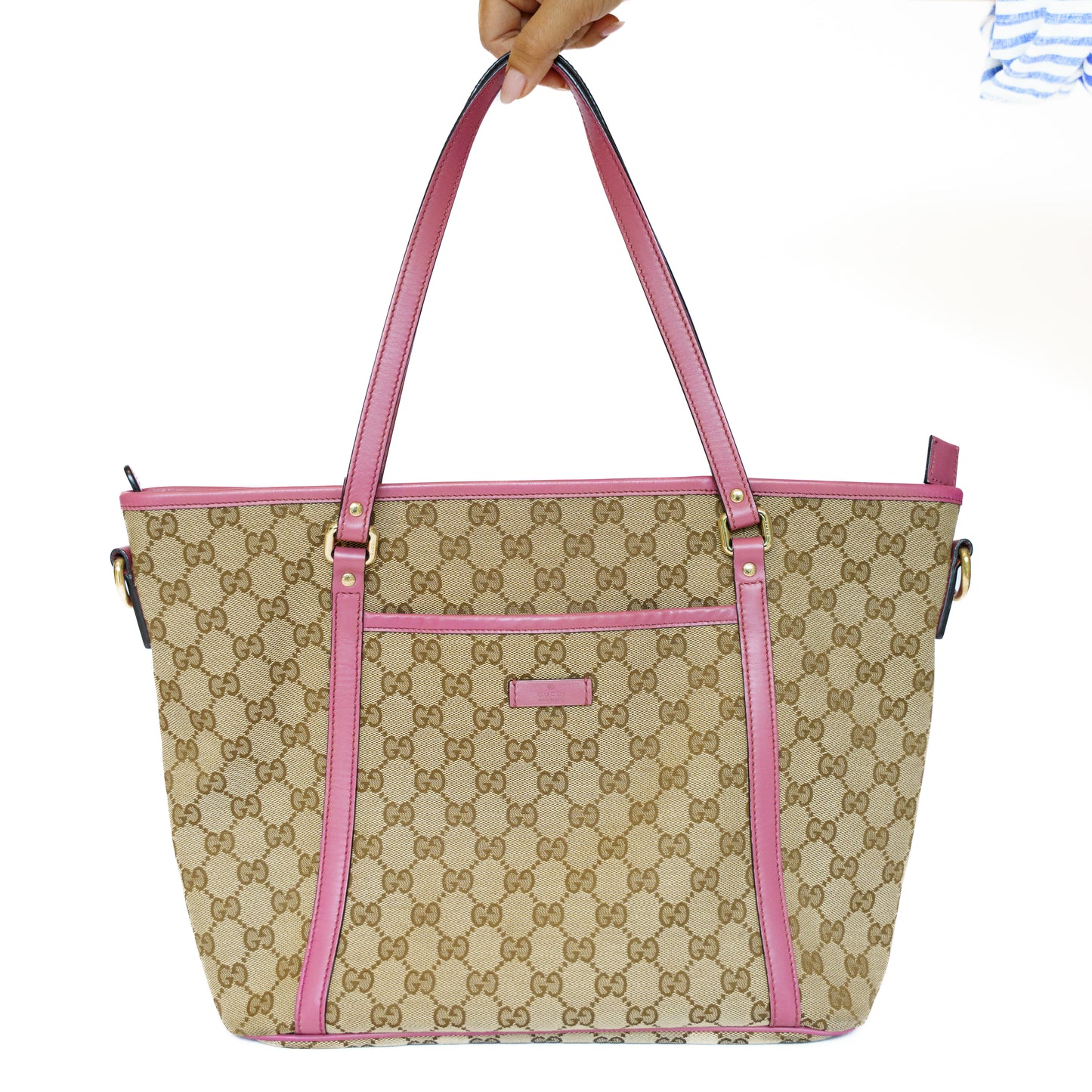 Gucci GG Canvas Shoulder Tote Bag