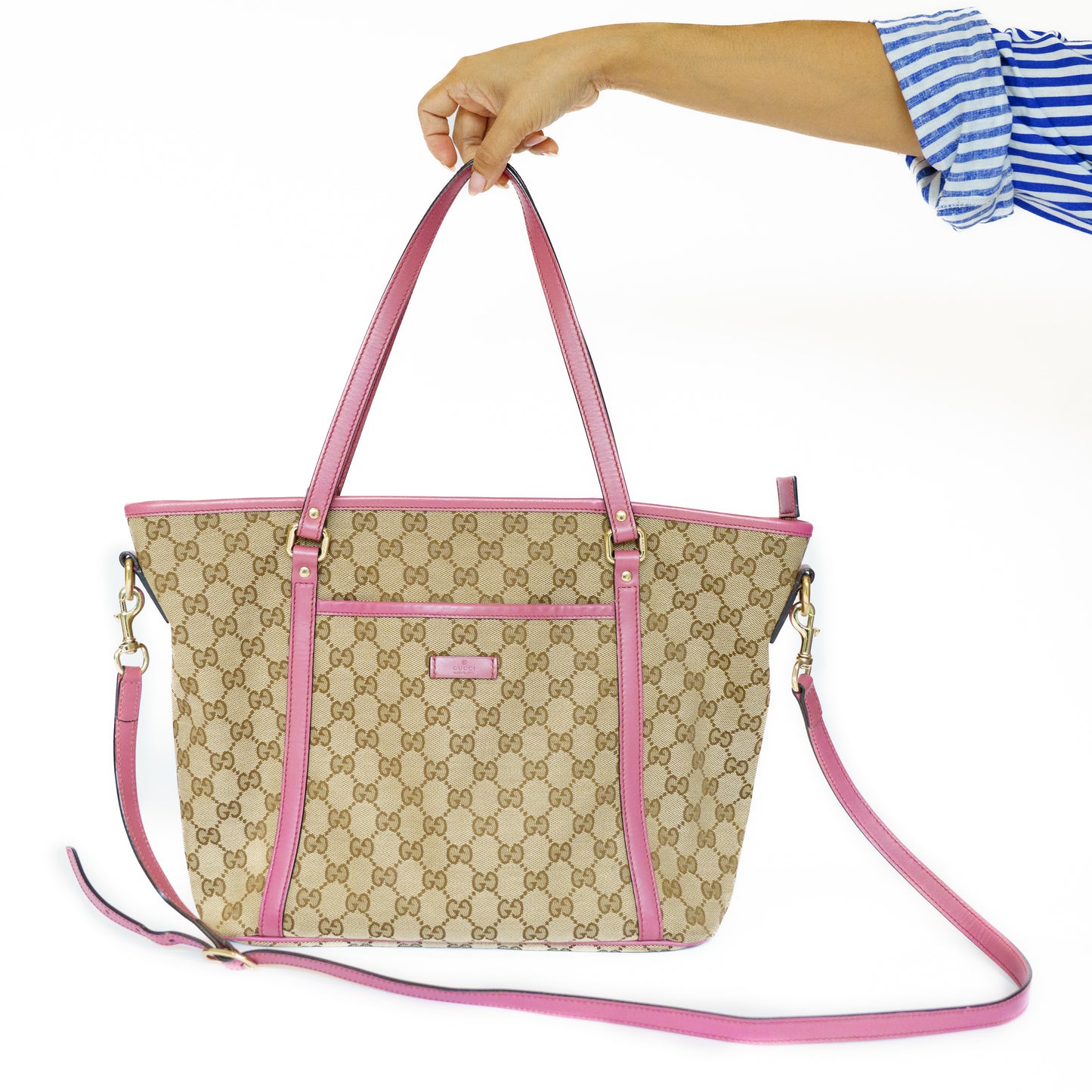 Gucci GG Canvas Shoulder Tote Bag