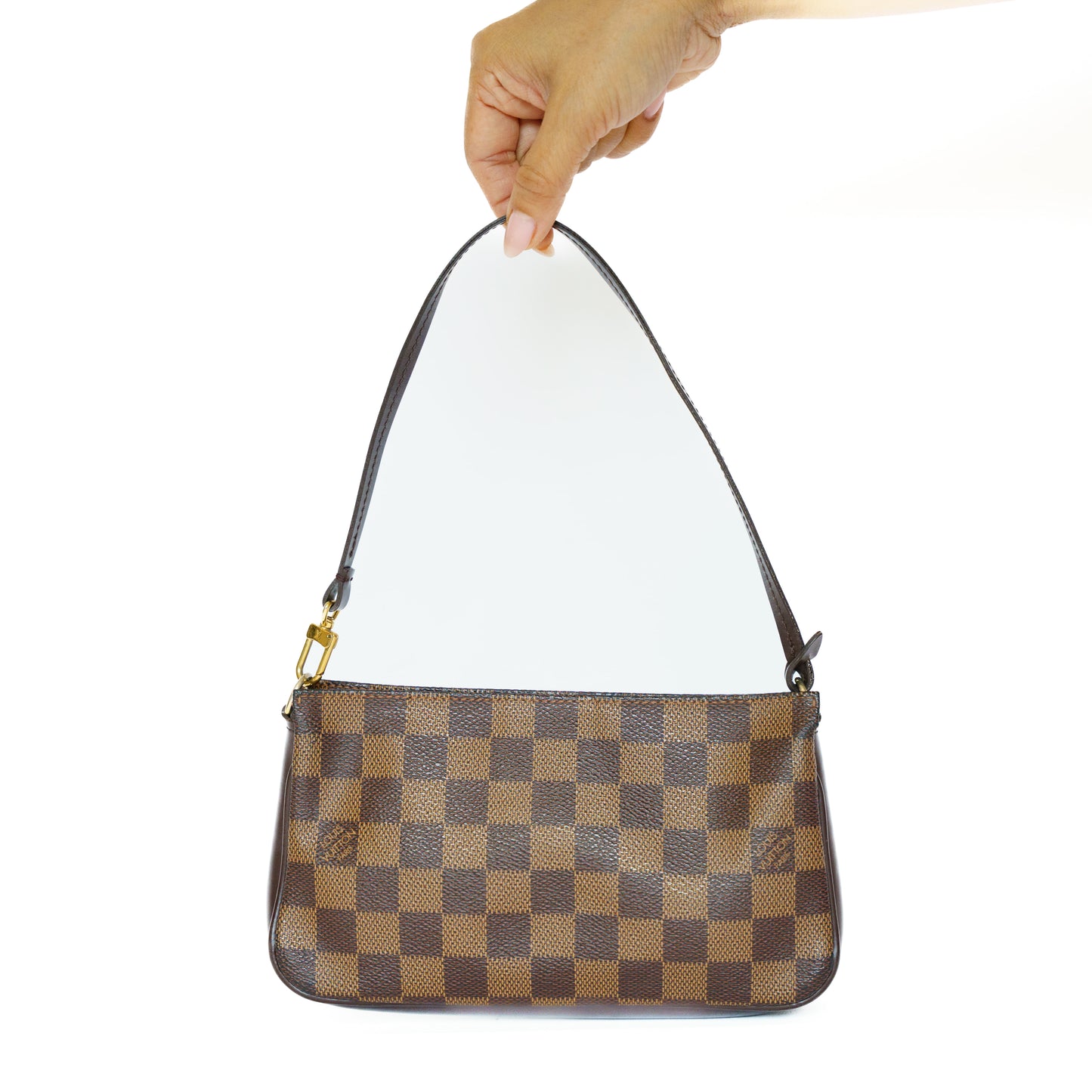 Louis Vuitton 2002 Navona Pochette in Damier Ebene Canvas FL1012