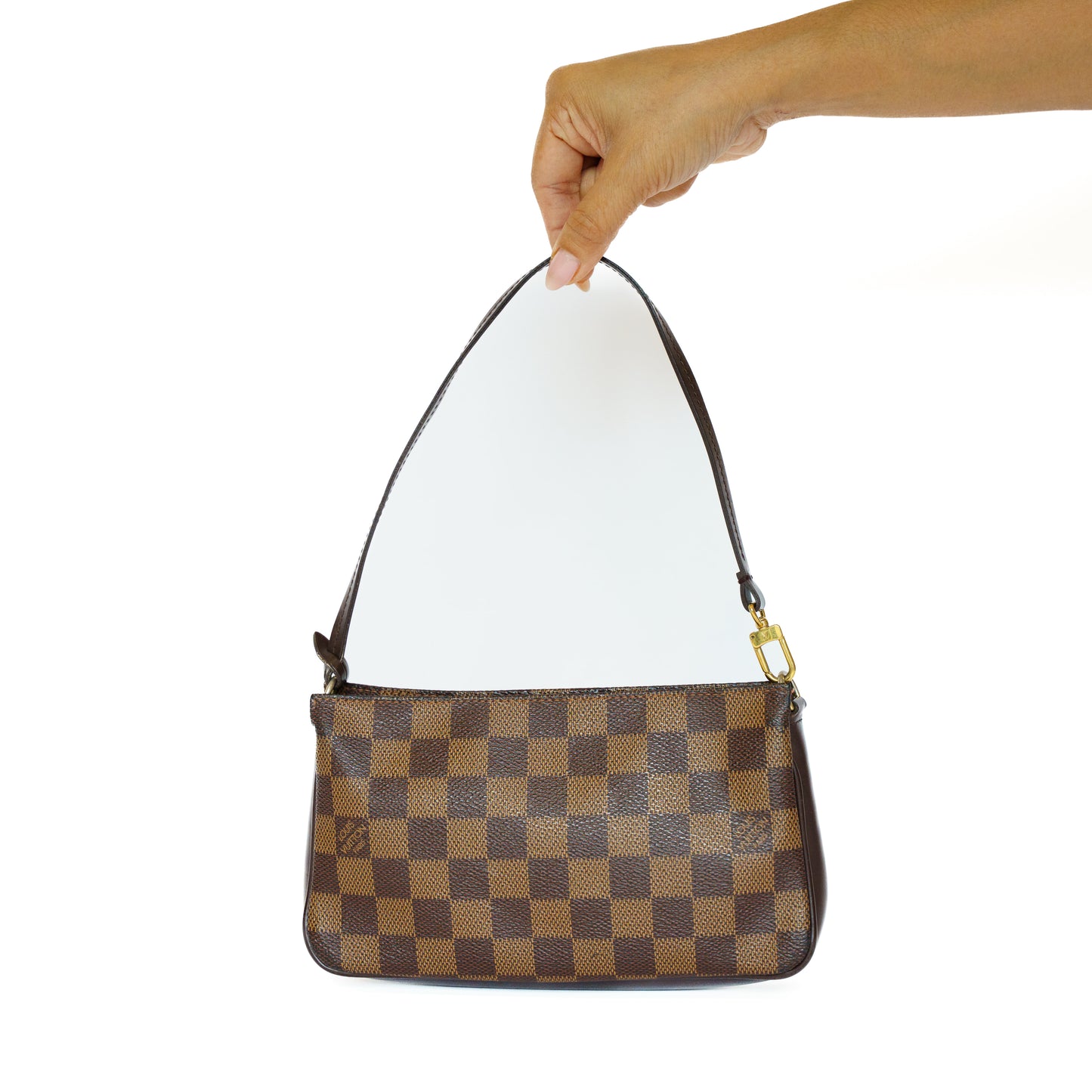 Louis Vuitton 2002 Navona Pochette in Damier Ebene Canvas FL1012