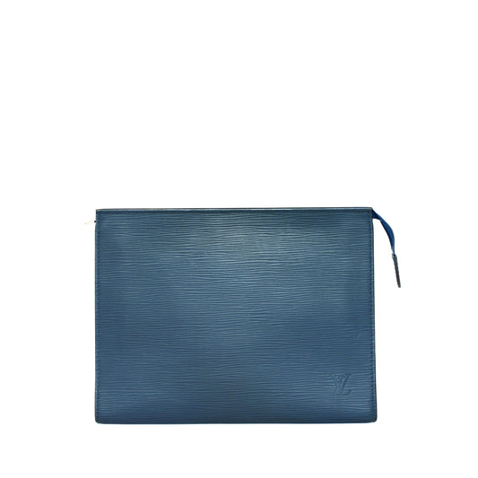 Louis Vuitton 2016 Toiletry Pouch 26 in Blue Epi Leather TA2176