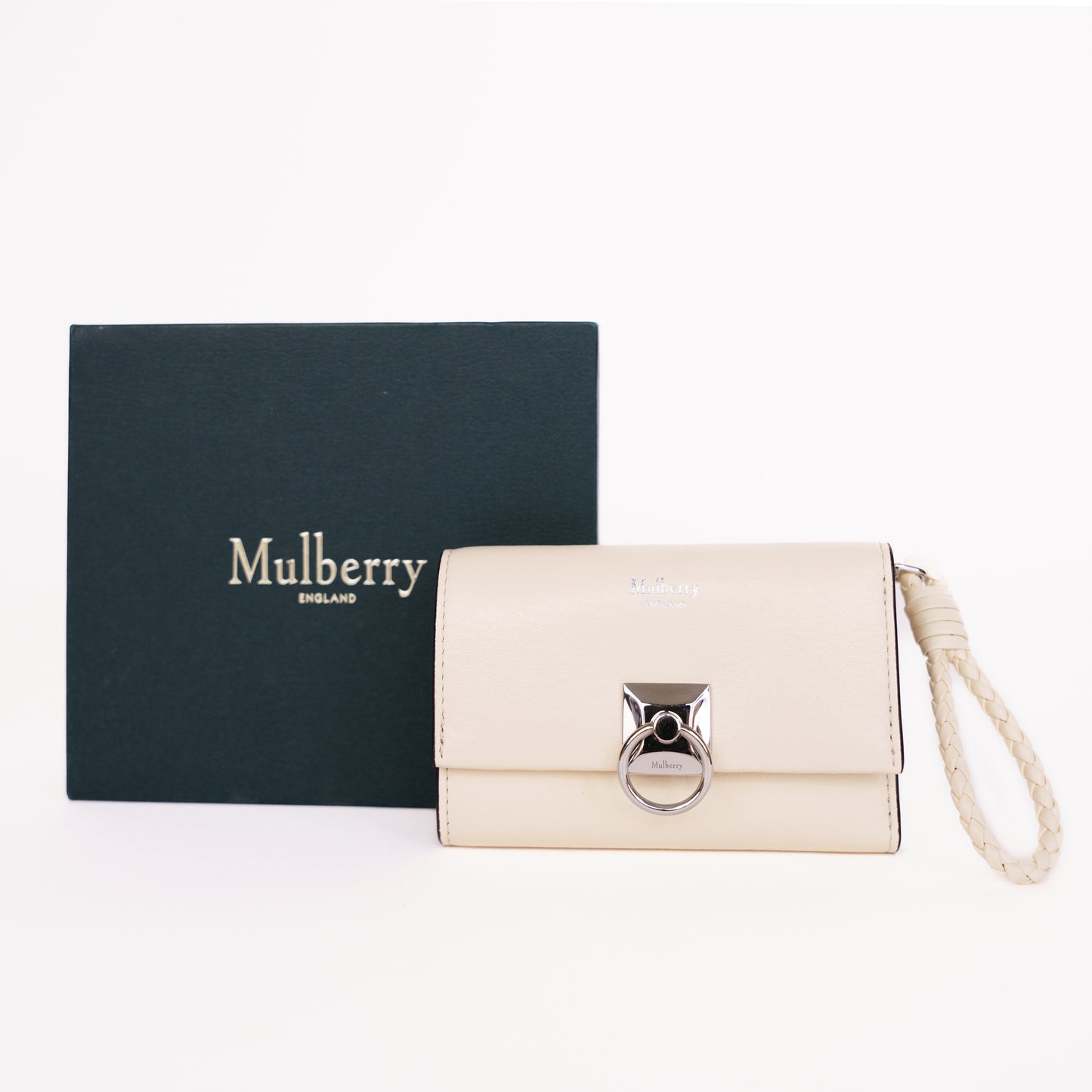 Mulberry Iris Trifold Wallet Ivory