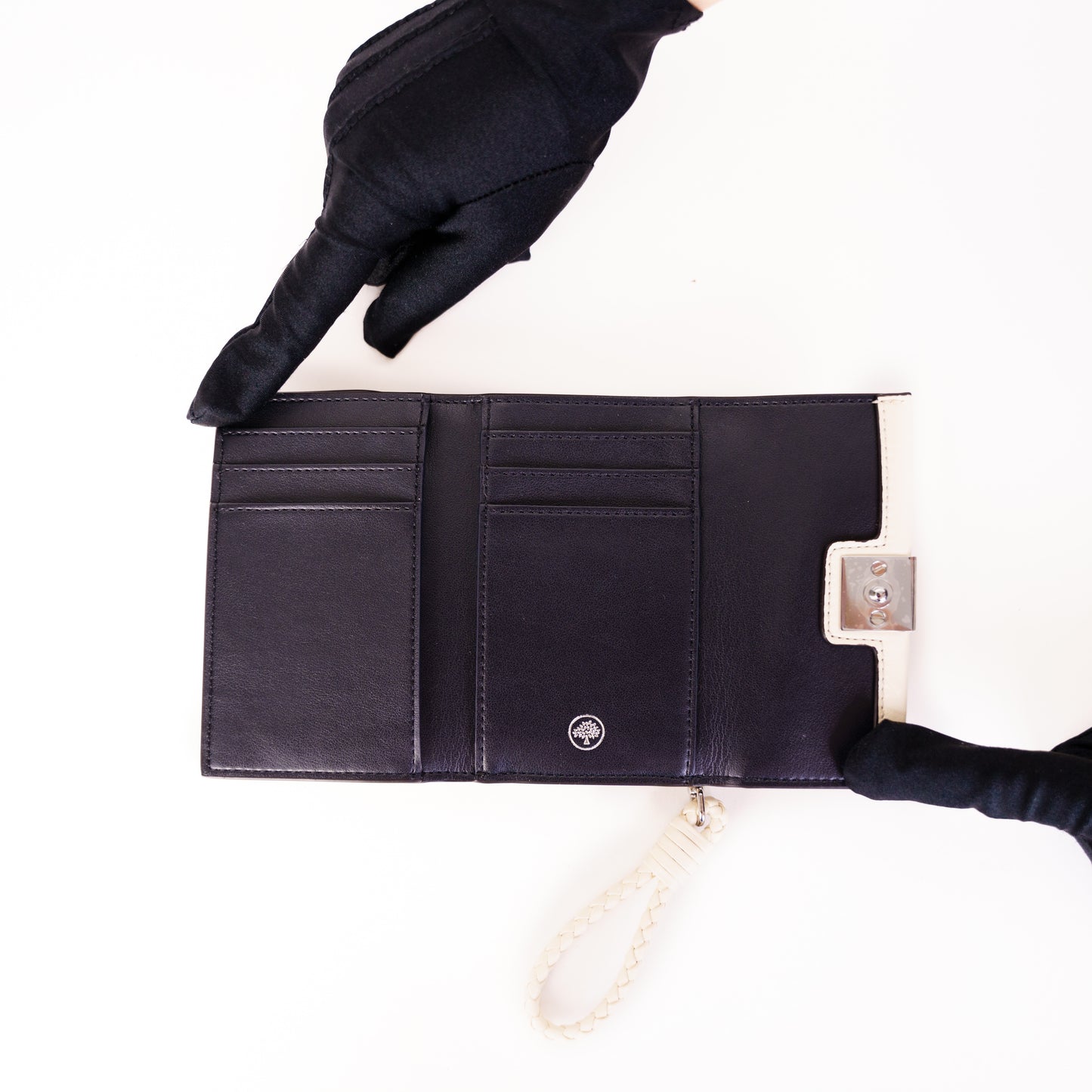 Mulberry Iris Trifold Wallet Ivory