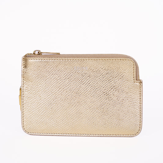 Celine Gold Zippy Coin Purse
