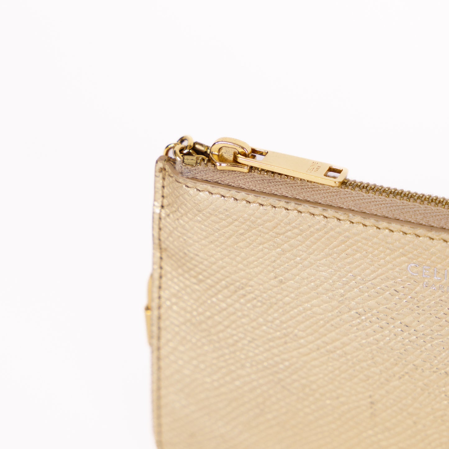 Celine Gold Zippy Coin Purse