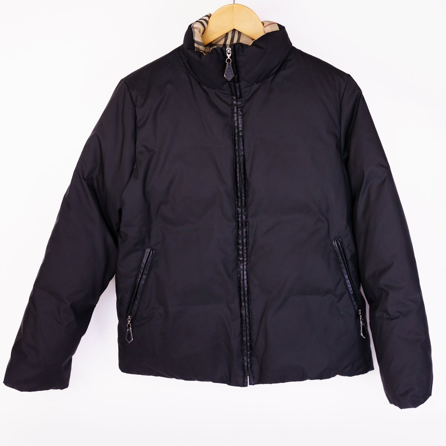 Burberry Black Puffy Coact Jacket Size 8-10 UK