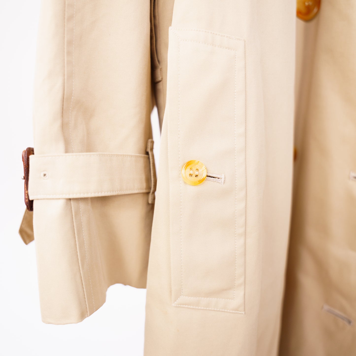 Burberry Mac Trench Coat in Beige House Check #114